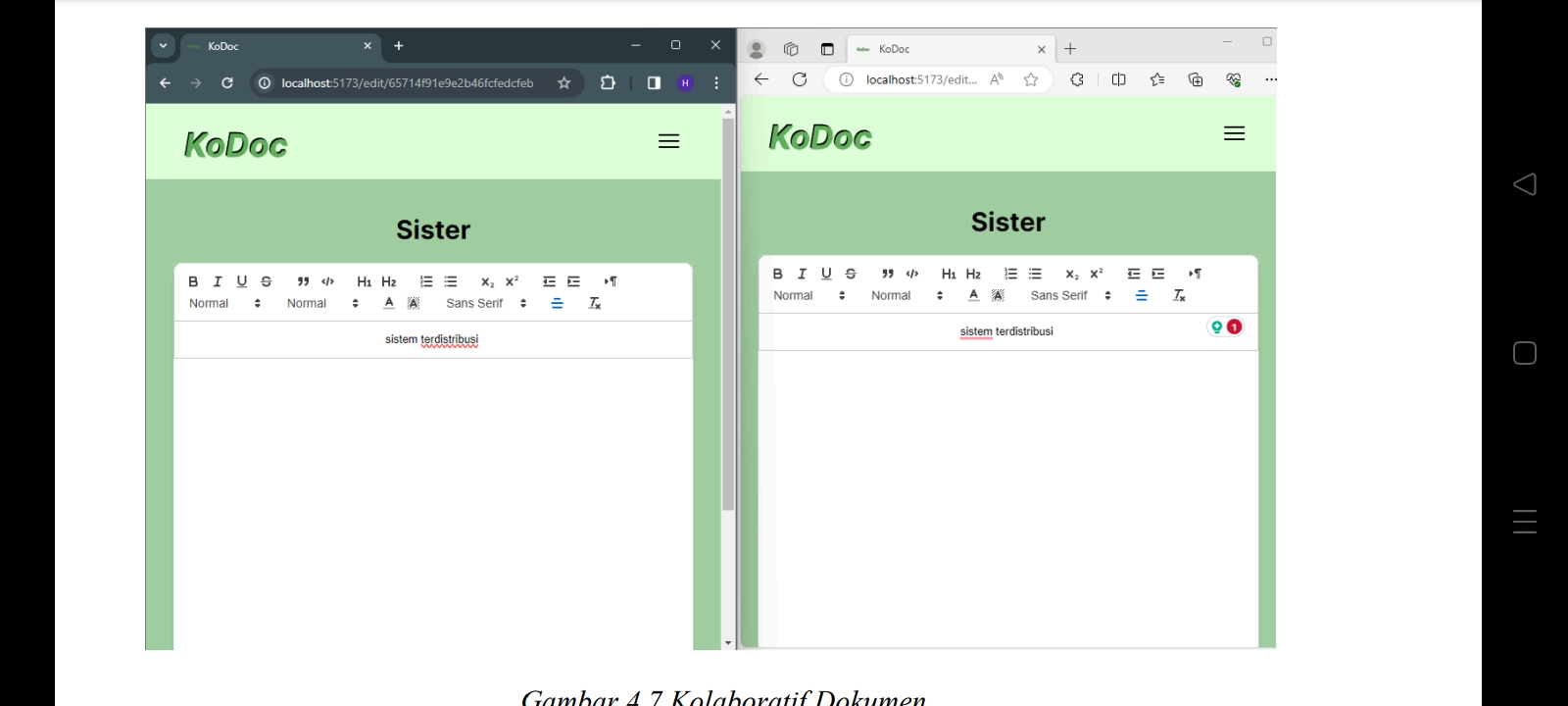 Implementasi Web Service Kolaboratif Dokumen untuk Tim Kerja Jarak Jauh